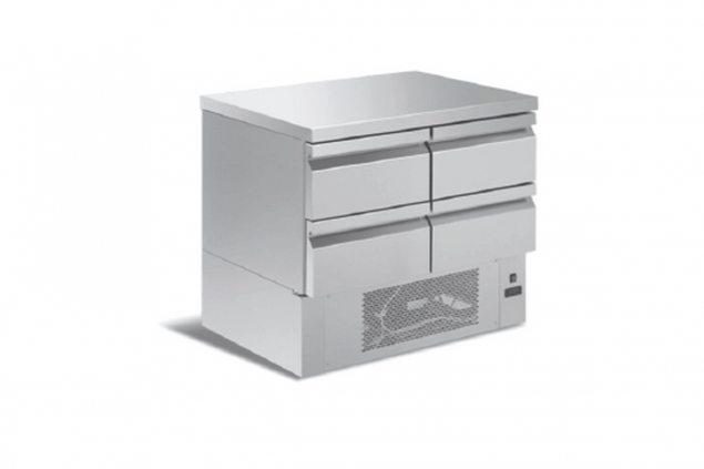 FISH COOLING COUNTERS WITH DRAWERS